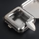thumbnail image 4 of Ceniceros, Cenicero con tapa, Cenicero portátil, Cenicero de exterior, Cenicero de metal con tapa, Ceniceros de exterior para cigarrillos, Ceniceros frescos, Buen sellado, 1 pieza (Plata), 4 of 5