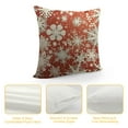 thumbnail image 4 of SHERONV Snow Pillows Decorative Throw Pillow Cover Christmas Snowflake Star in Winter Pillow Case  Square Cushion Cover for Sofa Bed Red 18x18in, 4 of 5