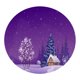 thumbnail image 1 of Mantel navideño impreso digitalmente en 3D, redondo de 122 x 122 cm (48 x 48 pulgadas), 10 tipos Paisaje de nieve, 1 of 6