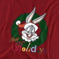 thumbnail image 2 of Looney Tunes Holiday Bunny Women's T Shirt, Cardinal, Large, 2 of 6