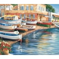 thumbnail image 2 of Erwin, Eric 13x12 White Modern Wood Framed Museum Art Print Titled - Ambiance de mediterranee I, 2 of 4