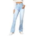 thumbnail image 6 of Wutalume High Waisted Jeans for Women Retro Wide Leg Straight Cut, Vintage Wash Denim Pants for Street Style Fashion,Light Blue XL, 6 of 6