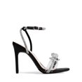 thumbnail image 3 of Sandalia DREAM PAIRS Brielle Tacones Transparentes con Lazos Negros Talla 11, 3 of 7