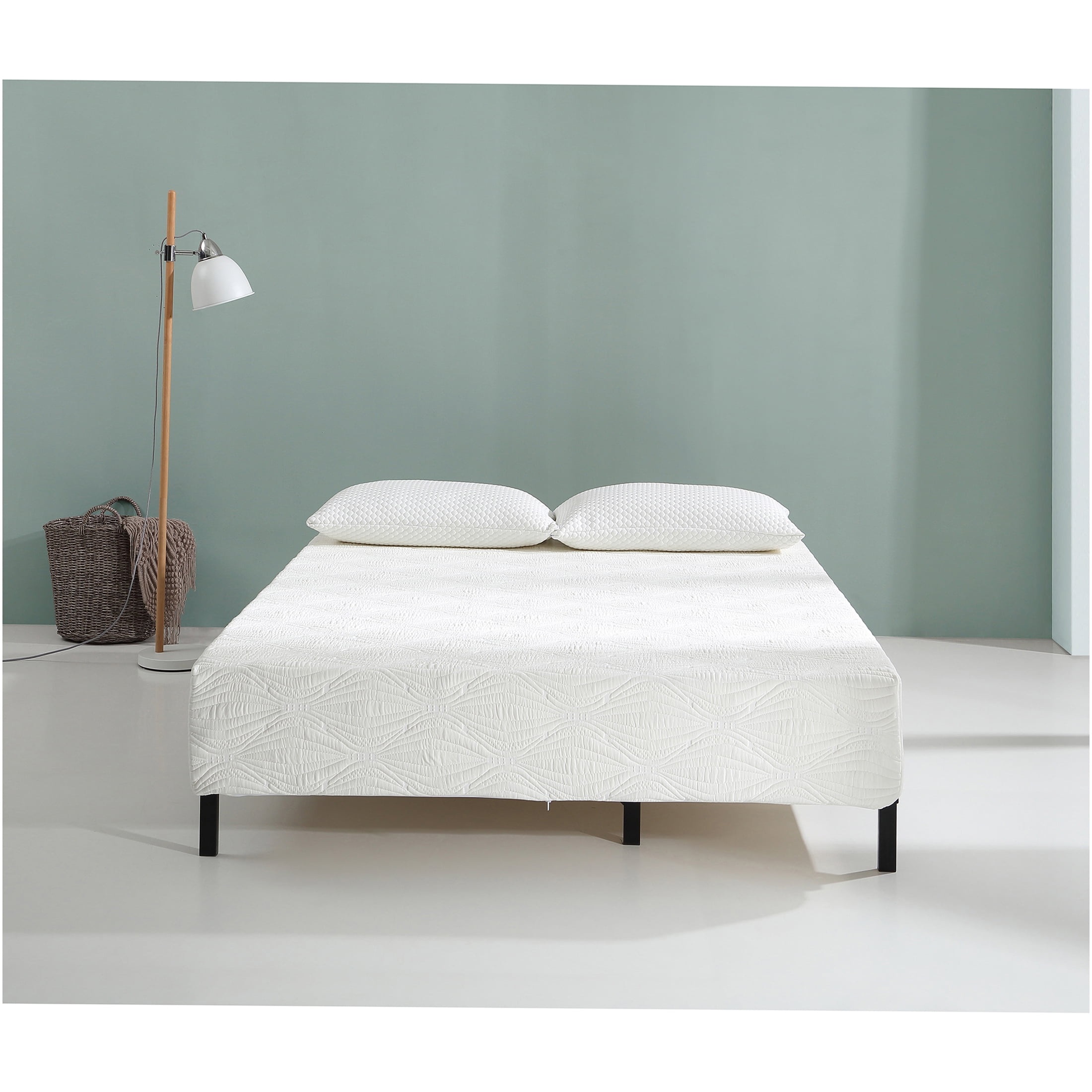JERFIT California King Mattress, 8 Inch Extra Firm Gel Memory Foam Mattress in a Box for Cool Sleep, High Density Support, White