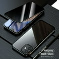 thumbnail image 4 of PENGXIANG 1 PC Anti-Peeping Full Body Case Clear Tempered Glass Metal Bumper Protection Privacy Cover For  12/ 12 Max/ 12 Pro/ 12 Pro Max, 4 of 4