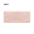 thumbnail image 1 of Mistaha Ultra-Thin Pink Bluetooth Keyboard for Multi-Device Connection - Enjoy Effortless Switching and Laptop-like Typing Experience!, 1 of 6