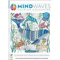 Hinkler Mindwaves Calming Coloring Oceanic Adult Coloring Book  72 Pages