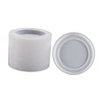 thumbnail image 1 of Vaso redondo de silicona para velas, molde cilíndrico para velas, maceta para flores, bandeja para joyas, contenedor de almacenamiento para regalo de Patrón geométrico, 1 of 8