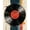 Black Red, Pattern 1, variant on ODIKA 6'x9' Washable Area Rug Easy Care, Non-Shedding, Record Vinyl Vintage Retro Spinning Disc Equalizer Shaped Music for Queen Size Bedroom Under Bed Master Suite