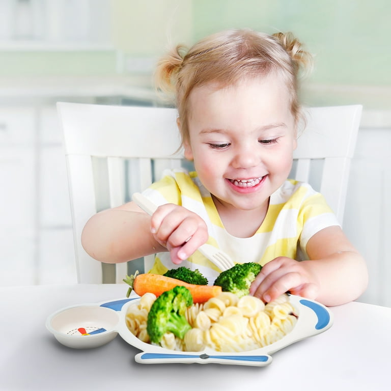 7 Divided Plate Set, Toddler Plates