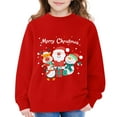 thumbnail image 3 of LWNYDPLSD Christmas Hawaiian Shirt Boys Sweatshirts Size 8-10 Girls' Tops, Tees & Blouses Juniors Sweatshirt 18-24 Month Girl Clothes Girls 14-16, Red 7-8 Years, 3 of 6