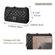 thumbnail image 4 of Bolso bandolera Gladdon acolchado negro de piel sintética para mujer, 4 of 7