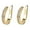 Gold, variant on Clearance 925 Sterling Silver 14K Gold Plated Cubic Zirconia Sparkling Round Huggie Ear Cuff Gold Earrings for Women | Clip On Cartilage(Silver,A)