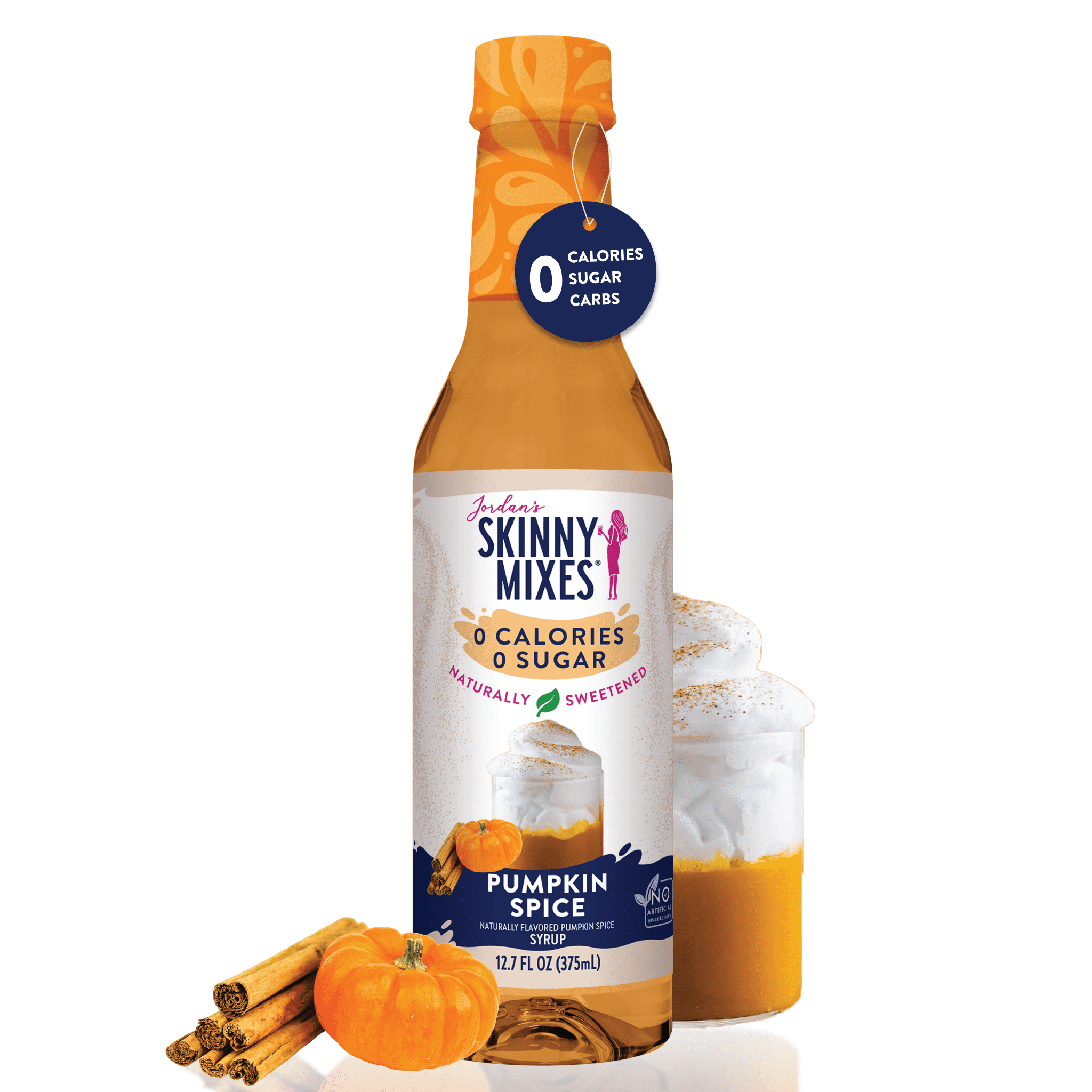Jordan's Skinny Mixes Naturally Sweetened Pumpkin Spice Syrup, 375 mL