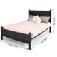 thumbnail image 4 of Cama Matrimonial Atlas del Descanso Cruzze Con Cabecera En Vinil Chocolate, 4 of 4