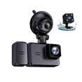 thumbnail image 3 of 1080P Car DVR Dash Camera Front &amp; Inside &amp; Rear Camera 3 Lens Driving Recorder 2 Inch Screen Dashcam Support Parking Monitoring Collision Locking Loop Recording, 3 of 7