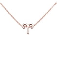 thumbnail image 3 of Qarigey Doce signos del zodiaco constelaciones tema símbolo único collar del zodiaco cómodo delicado encanto colgante oro rosa Aries Type1 NO1, 3 of 6