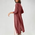 thumbnail image 5 of Lmueinov Long Sleeve Cardigan for Women Open Front Long Knit Cardigan Lightweight Breathable Ice Silk Sun Protection Cover Up Loose Layering Sweaters, 5 of 6
