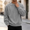 thumbnail image 6 of Thousandth Men's Corduroy Crew Neck Sweatshirt Casual Raglan Long Sleeve Pullover Soft Loose Fit Outerwear for Autumn Winter, 6 of 8