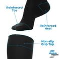 thumbnail image 2 of (3 Pairs) Women Sheer Graduated Compression Stockings 15-20mmHg Black, X-Large, 2 of 7