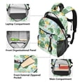 thumbnail image 5 of JIALIOU 14" Laptop Backpack Waterproof Airline Approved Stylish Casual Daypack for Travel Business College Work, Cute Elephant Head and Plant, 5 of 8