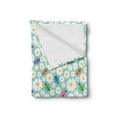 thumbnail image 2 of Ladybugs Soft Flannel Fleece Throw Blanket, Colorful Daisies Ladybirds Image Luck Charm Discover Your True Self Concept, Cozy Plush for Indoor and Outdoor Use, 60" x 80", Multicolor, by Ambesonne, 2 of 5
