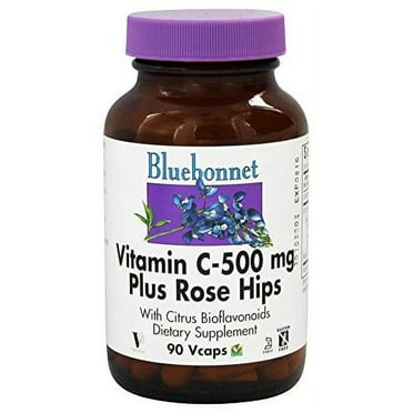 Bluebonnet Vitamin C-500 Mg Plus Rose Hips, 90 Ct
