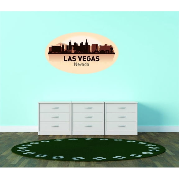Custom Designs Las Vegas Nevada United States Major City Geographical Map Landmark 16x30
