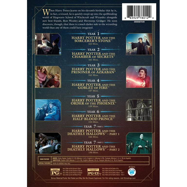  Blu-ray Harry Potter: Coleção Completa [ Anos 1 - 7