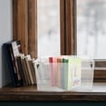 thumbnail image 5 of 1 PC Multipurpose Transparent Book Box Box de almacenamiento de libros de almacenamiento de libros de plástico, 5 of 5