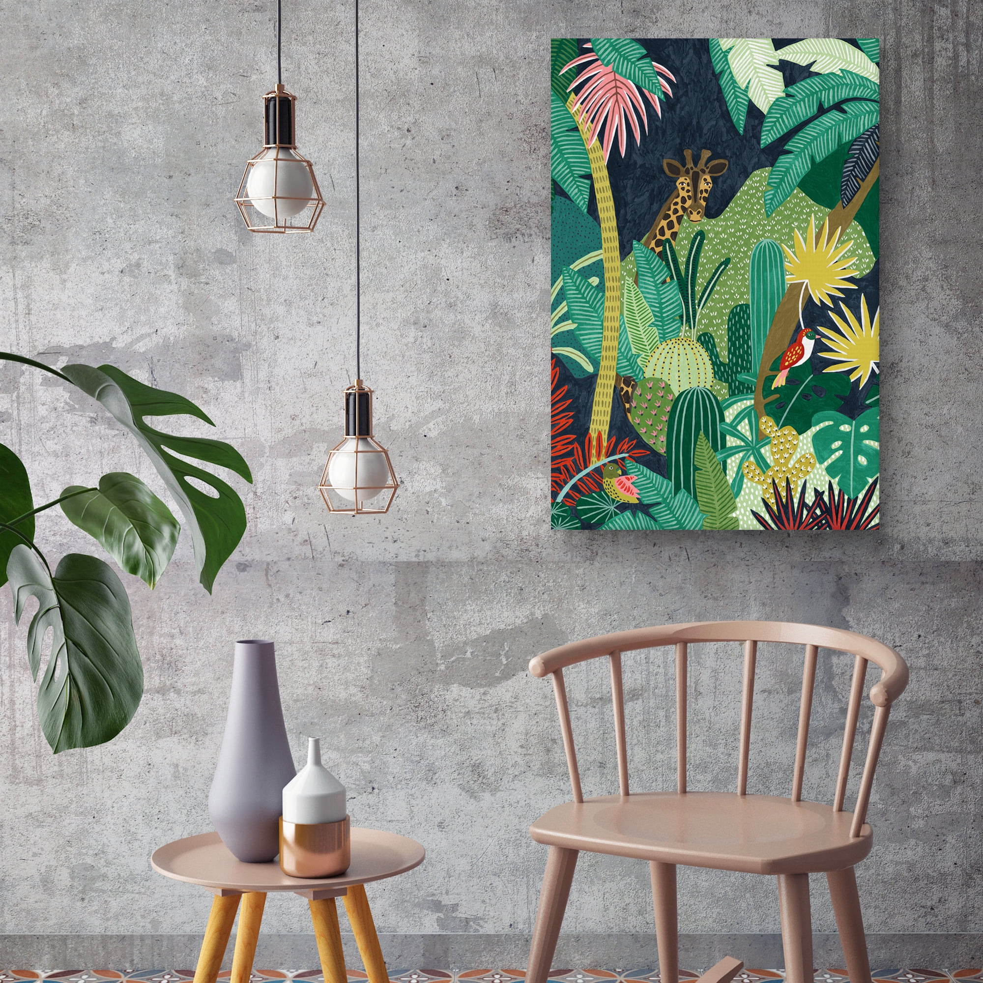 Tropical Okapi by Kristine Hegre Canvas Art Print