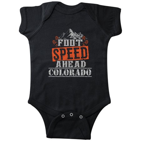 

Inktastic Colorado Hiking Adventure Foot Speed Gift Baby Boy or Baby Girl Bodysuit