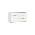 thumbnail image 3 of Whiteline Modern Living White Daisy Dresser high Gloss 6 self Close Drawers, 3 of 4
