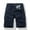 Dark Blue, variant on Njoeus Men's Caogo Shorts Casual Elastic Waist Multi Pockets Outdoor Work Cargo Shorts for Men S-4XL (Available in Big & Tall Size)