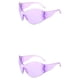 thumbnail image 2 of Minnieouse Gafas de sol a la moda, gafas a prueba de sol, Protector de ojos, equipo de protección atractivo grande, diseño , regalo de Type3 NO3, 2 of 6