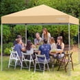 thumbnail image 3 of GVDV Canopy Tent, 10x10 ft Easy Pop up Outdoor Canopy Tent, Portable Straight Leg Gazebo Instant Canopy, 3 of 11