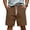 BW23_Brown, variant on Lumtrix 2026 Men's Baggy Sweat Shorts Casual Gym Workout Shorts with Pockets Summer Breathable Knee Length Shorts Dark Green M