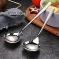 304 Stainless Steel Spoon Household Thickened Big Head Soup Buffet
