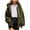 Army Green, variant on ZZwxWA Womens Zip Up Hoodie Jacket Long Sleeve Hooded Drawstring Sweatshirt Coat Cute Fall Casual Jacket with Pockets Hoodies for Teen Girls