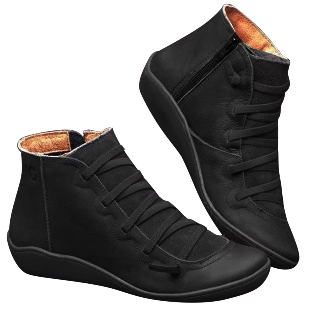 leather ankle boots rubber sole