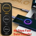thumbnail image 6 of 100W-40Gbps USB-C to USB-C Adapter Type C Fast Charging Converter--, 6 of 7
