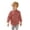 AB48 Brick Red, variant on Bainana Girls And Boy'S Long Sleeve Shirts Solid Color Classic Button Tops Little Kids Back To School Shirts