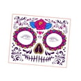thumbnail image 3 of Tatuaje facial de Halloween para hombres y mujeres, adhesivo fluorescente para disfraz. Estilo D, 3 of 9