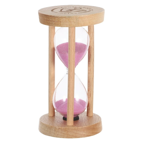OULII Wooden Sand Timer Clock for Home Decor Aesthetic Glass Timer for Kitchen Work Exercise and Craft Projects