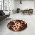 thumbnail image 3 of Ahgly Company Indoor Rectangle Patterned Blood Night Red Area Rugs, 8' x 10', 3 of 6