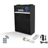 "Pyle-Pro 300-Watt Bluetooth 6.5"" Portable PA Speaker System with Built-in Rechargeable Battery, Wired Microphone and FM Radio"