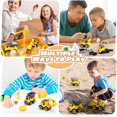 thumbnail image 3 of VKZON Construction Sensory Bins Playset, Magnetic Sandbox Play Sand Kit w/ 2lbs Magic Sand Toy, Crane, 4 Construction Vehicles,Worker Figure Beach Sand Toys Building Castle for Toddlers 2 3 4-8 Years, 3 of 7