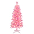 thumbnail image 1 of Árbol de Navidad rosa brillante artificial de 1,2 m con adornos, 1 of 6