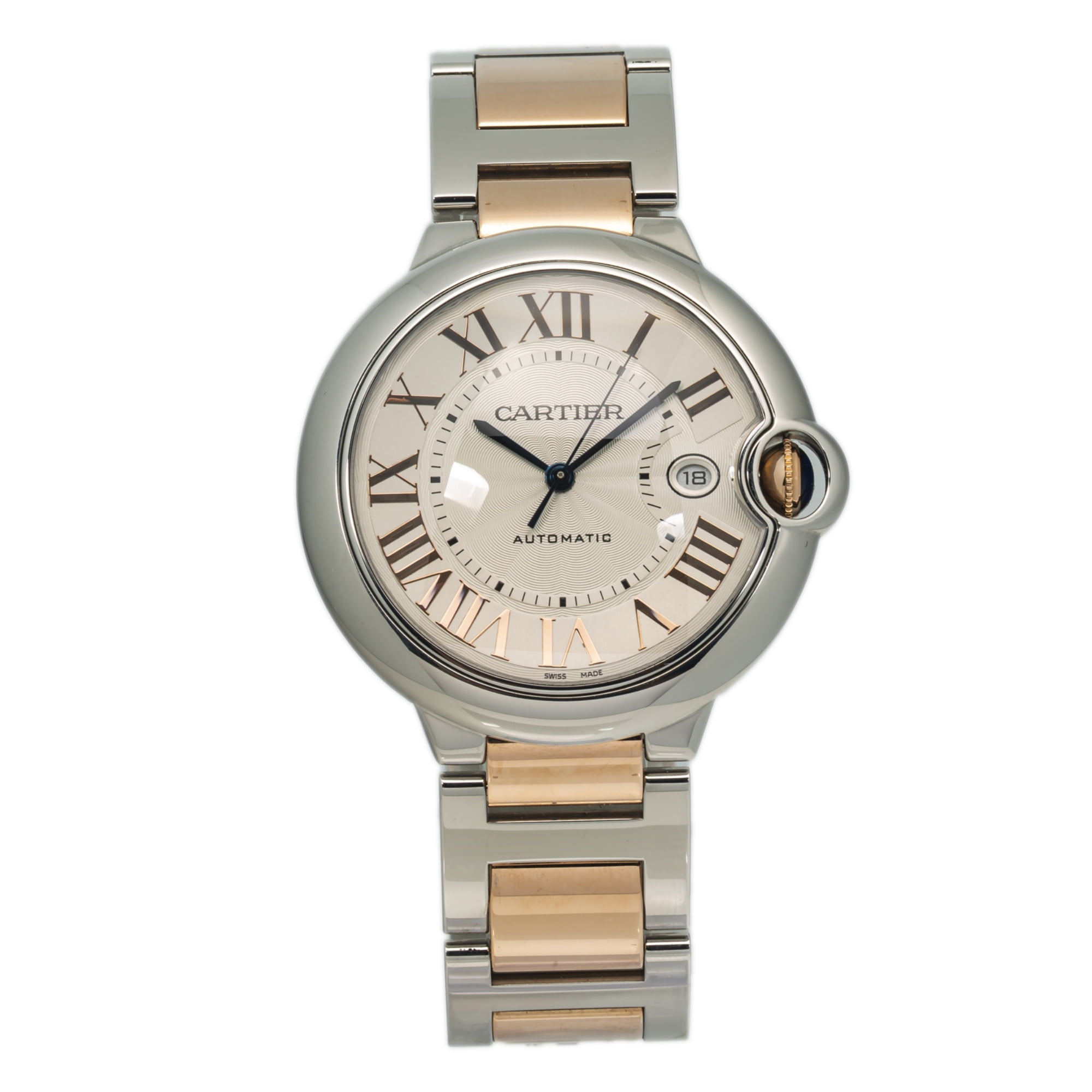 Cartier Ballon Bleu 3765 W6920095 Rose Gold Two Tone Date Automatic ...