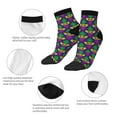 thumbnail image 5 of Pofeuu Mardi Gras Carnival3 Print 30cm Socks, Adult Running Hiking Socks for Youth and Adult, 5 of 7